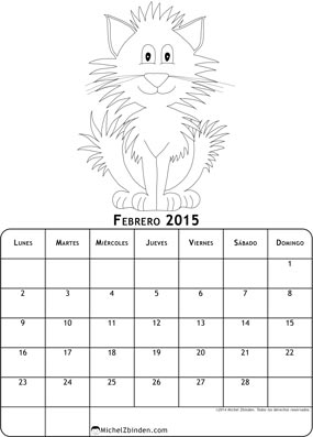 calendario-febrero-2015-dibujo-para-colorear-gato-l