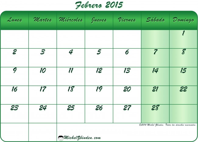 calendario-febrero-2015-verde-l