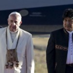 Imágenes de la llegada del Papa Francisco a Bolivia